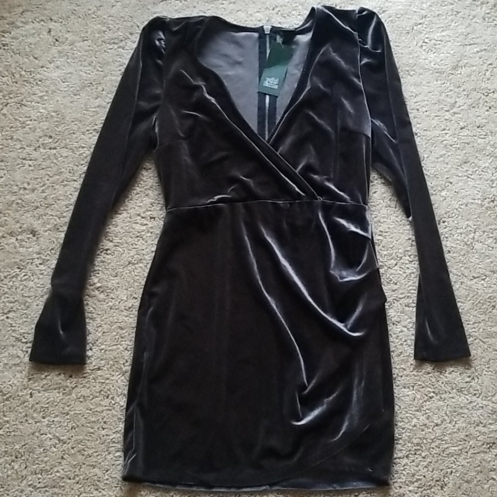 Velvet Gray Dress